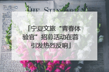宁夏文旅“青春体验官”招募活动在蓉引发热烈反响