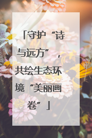 守护“诗与远方”，共绘生态环境“美丽画卷”
