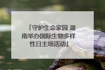 守护生命家园 湖南举办国际生物多样性日主场活动