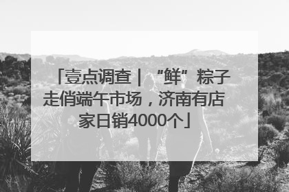 壹点调查｜“鲜”粽子走俏端午市场，济南有店家日销4000个