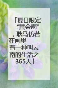 夏日限定“黄金雨”，耿马仿若在画里——有一种叫云南的生活之365天