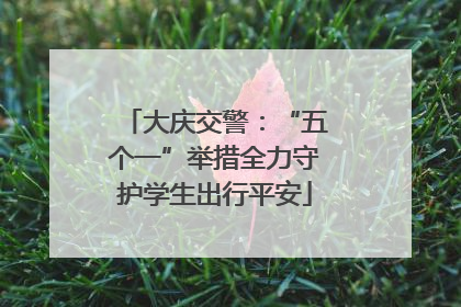 大庆交警：“五个一”举措全力守护学生出行平安
