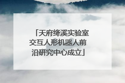 天府绛溪实验室交互人形机器人前沿研究中心成立