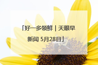 好一多领鲜｜天眼早新闻 5月28日