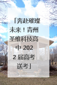 奔赴璀璨未来！青州圣维科技高中 2022 届高考送考