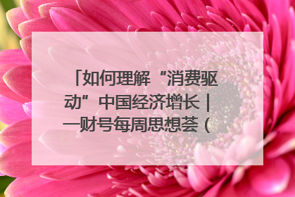 如何理解“消费驱动”中国经济增长｜一财号每周思想荟（第22期）