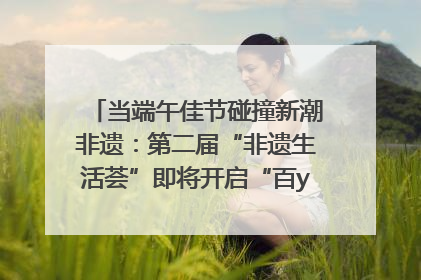 当端午佳节碰撞新潮非遗：第二届“非遗生活荟”即将开启“百young”新章