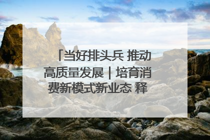 当好排头兵 推动高质量发展｜培育消费新模式新业态 释放经济增长新动能