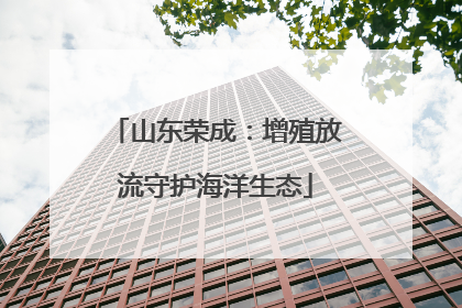 山东荣成：增殖放流守护海洋生态