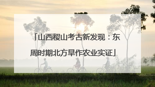 山西稷山考古新发现：东周时期北方旱作农业实证