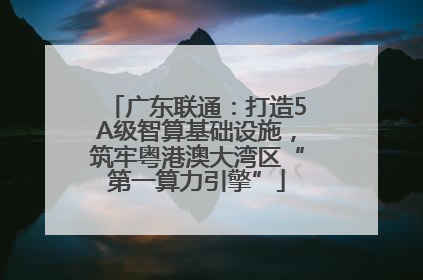 广东联通：打造5A级智算基础设施，筑牢粤港澳大湾区“第一算力引擎”