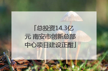 总投资14.3亿元 南安市创新总部中心项目建设正酣