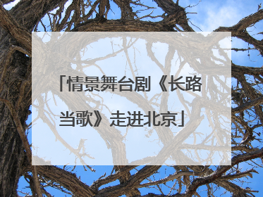情景舞台剧《长路当歌》走进北京