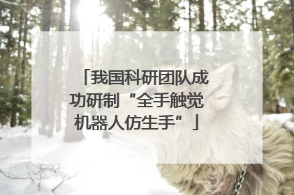 我国科研团队成功研制“全手触觉机器人仿生手”