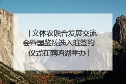 文体农融合发展交流会暨国鉴臻选入驻签约仪式在鹤鸣湖举办