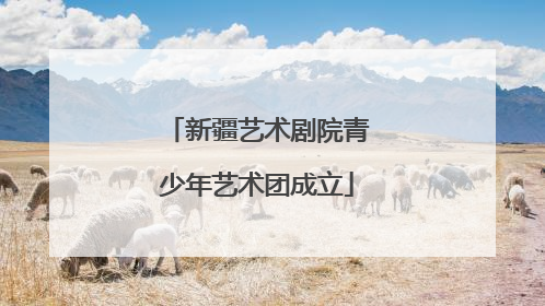 新疆艺术剧院青少年艺术团成立