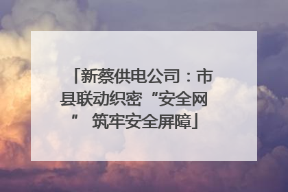 新蔡供电公司：市县联动织密“安全网” 筑牢安全屏障