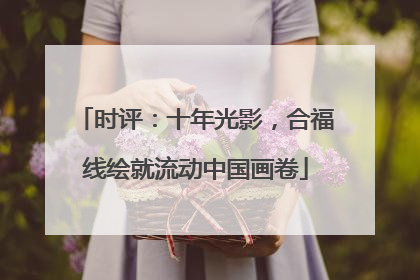 时评：十年光影，合福线绘就流动中国画卷