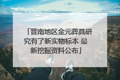晋南地区金元葬具研究有了新实物标本 最新挖掘资料公布