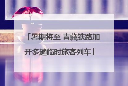 暑期将至 青藏铁路加开多趟临时旅客列车