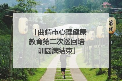 曲靖市心理健康教育第二次巡回培训圆满结束