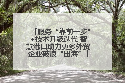 服务“靠前一步”+技术升级迭代 智慧港口助力更多外贸企业破浪“出海”