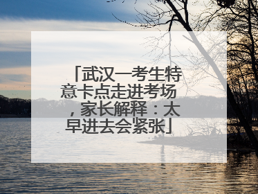 武汉一考生特意卡点走进考场，家长解释：太早进去会紧张