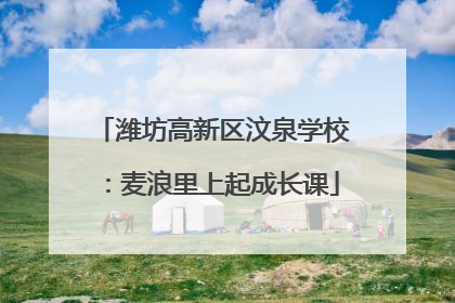 潍坊高新区汶泉学校：麦浪里上起成长课