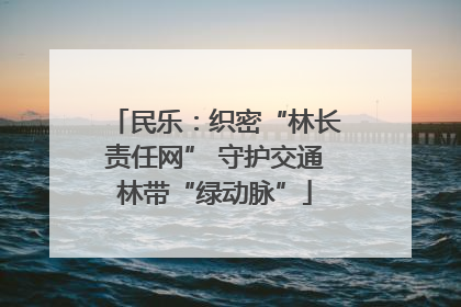 民乐：织密“林长责任网” 守护交通林带“绿动脉”