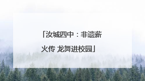 汝城四中：非遗薪火传 龙舞进校园