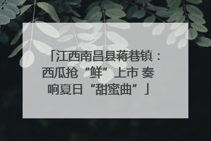 江西南昌县蒋巷镇：西瓜抢“鲜”上市 奏响夏日“甜蜜曲”
