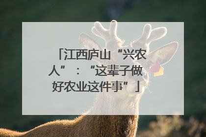 江西庐山“兴农人”：“这辈子做好农业这件事”