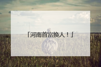 河南首富换人！