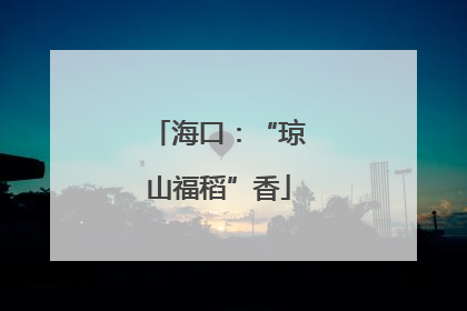 海口：“琼山福稻”香