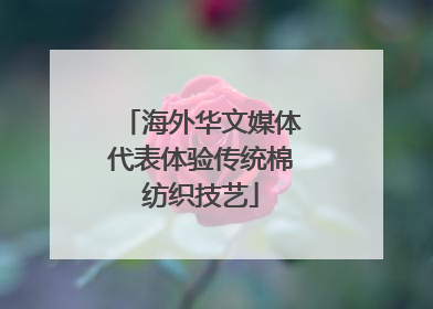 海外华文媒体代表体验传统棉纺织技艺