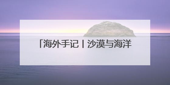 海外手记丨沙漠与海洋：阿联酋的多元脉动
