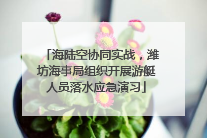 海陆空协同实战，潍坊海事局组织开展游艇人员落水应急演习