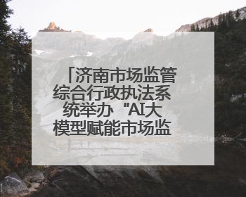 济南市场监管综合行政执法系统举办“AI大模型赋能市场监管”专题培训