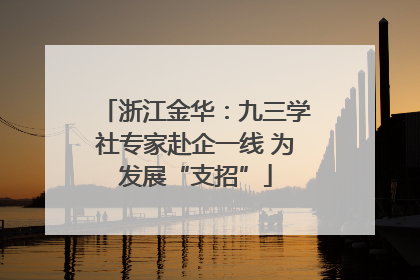 浙江金华：九三学社专家赴企一线 为发展“支招”