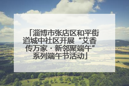 淄博市张店区和平街道城中社区开展“艾香传万家・新邻聚端午”系列端午节活动