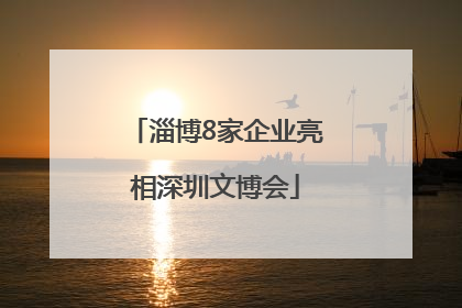 淄博8家企业亮相深圳文博会