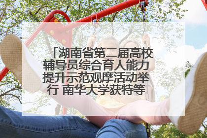 湖南省第二届高校辅导员综合育人能力提升示范观摩活动举行 南华大学获特等奖和一等奖