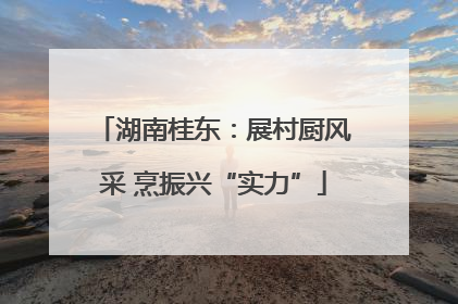 湖南桂东：展村厨风采 烹振兴“实力”