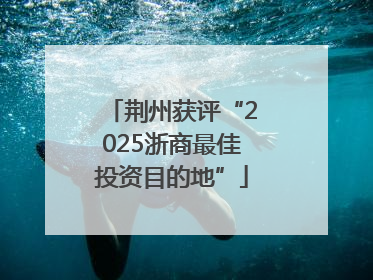 荆州获评“2025浙商最佳投资目的地”