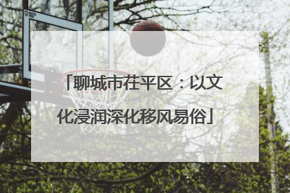 聊城市茌平区：以文化浸润深化移风易俗