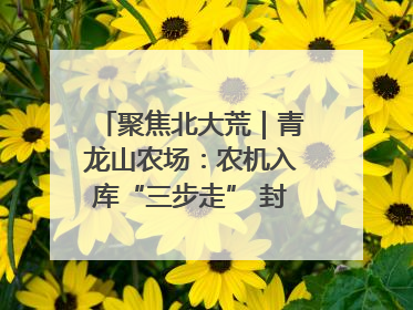 聚焦北大荒｜青龙山农场：农机入库“三步走” 封存管理精细化