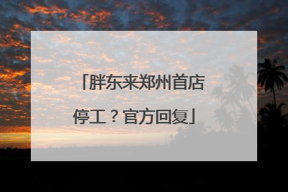 胖东来郑州首店停工？官方回复