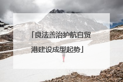 良法善治护航自贸港建设成型起势