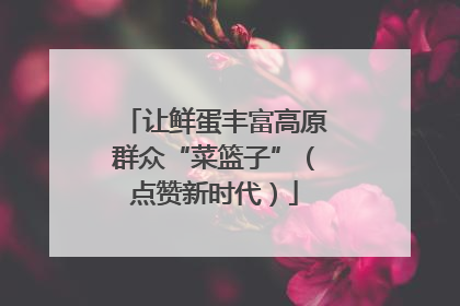让鲜蛋丰富高原群众“菜篮子”（点赞新时代）