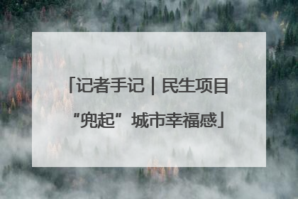记者手记｜民生项目“兜起”城市幸福感